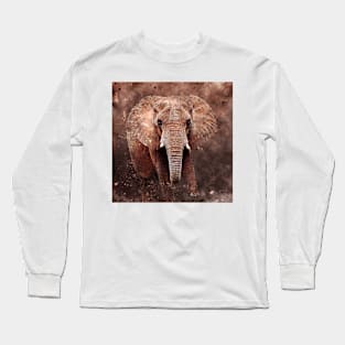 African Elephant Long Sleeve T-Shirt